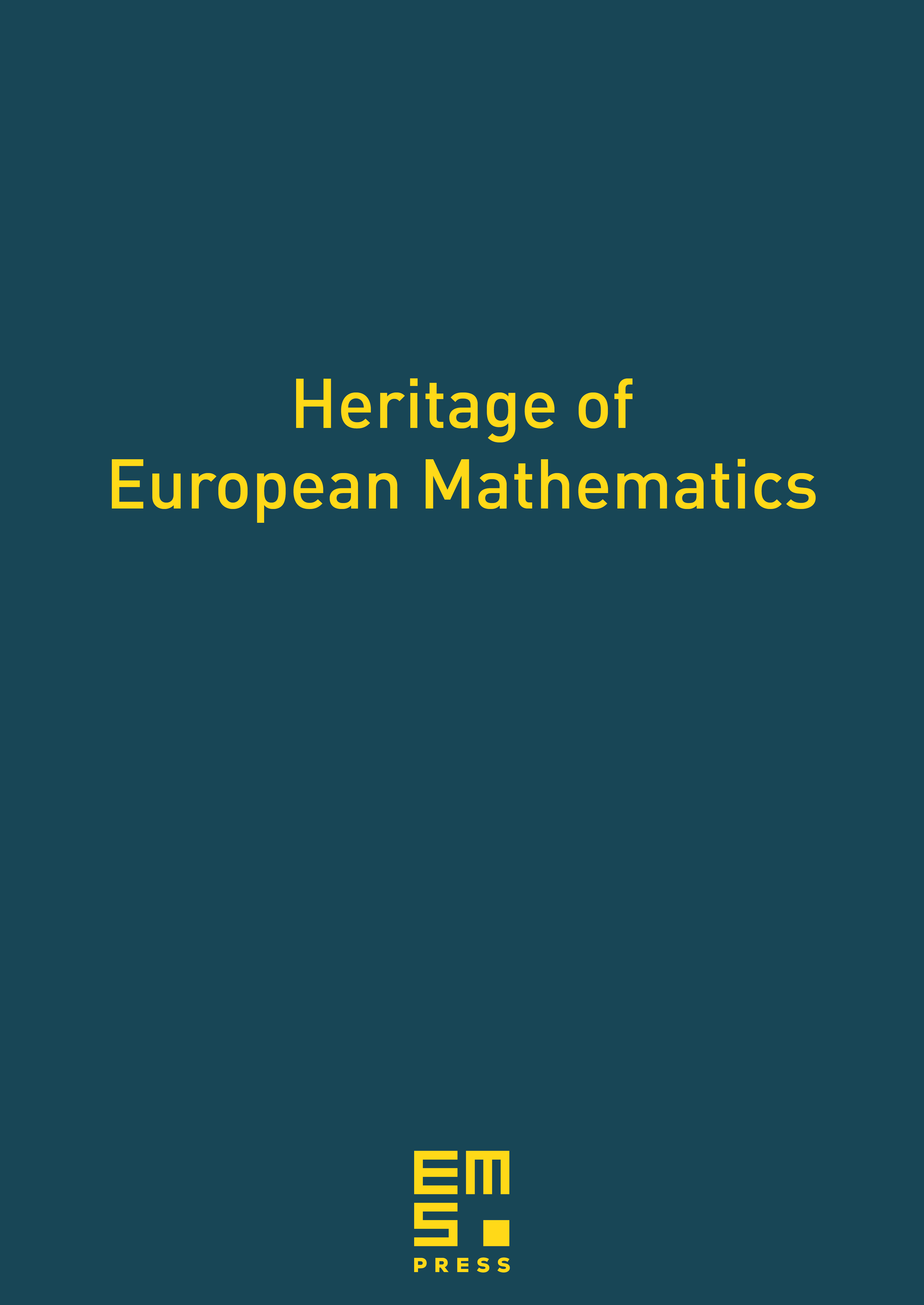 Heritage of European Mathematics | EMS Press