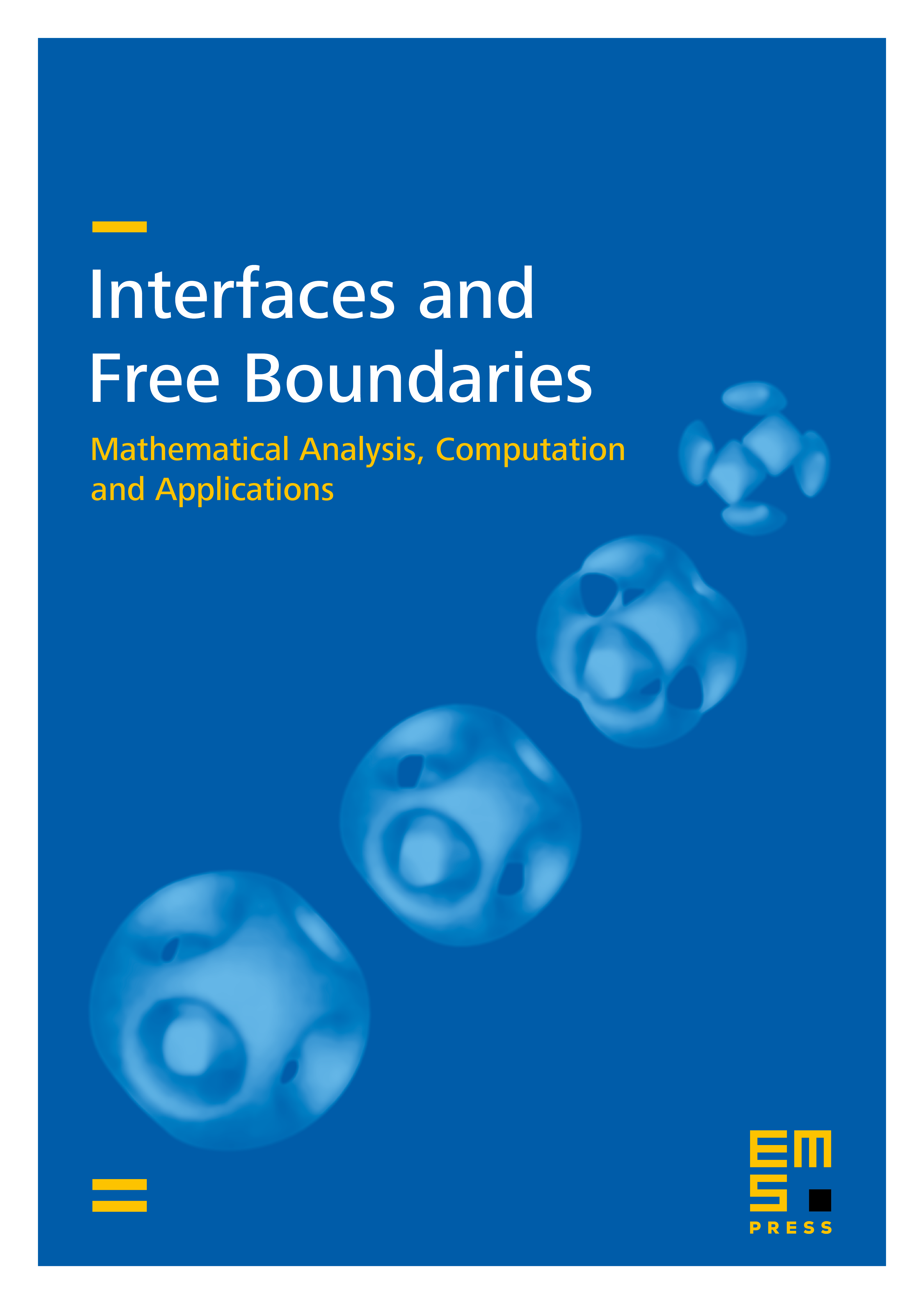 Volume 26 No 1 (2024) Interfaces and Free Boundaries EMS Press Volume 26 No 1 (2024) Interfaces and Free Boundaries EMS Press