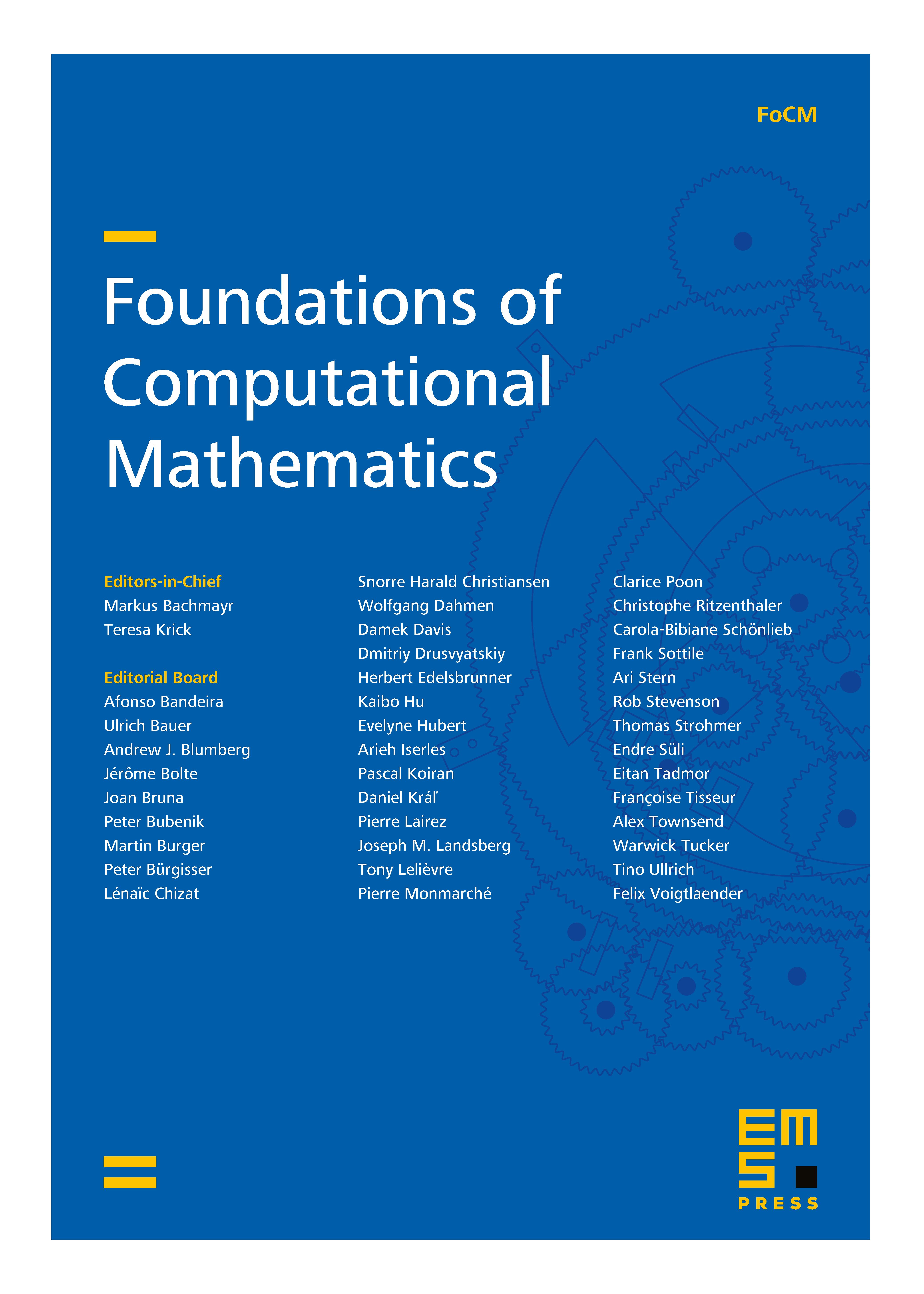 Foundations of Computational Mathematics | EMS Press